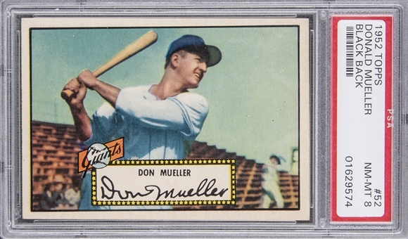 1952 Topps #52 Dan Mueller – PSA NM-MT 8